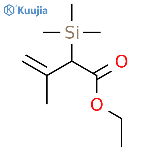 3-Butenoic acid, 3-methyl-2-(trimethylsilyl)-, ethyl ester structure