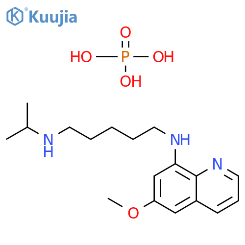 1,5-Pentanediamine, N-(6-methoxy-8-quinolinyl)-N'-(1-methylethyl)-,phosphate (1:2) structure