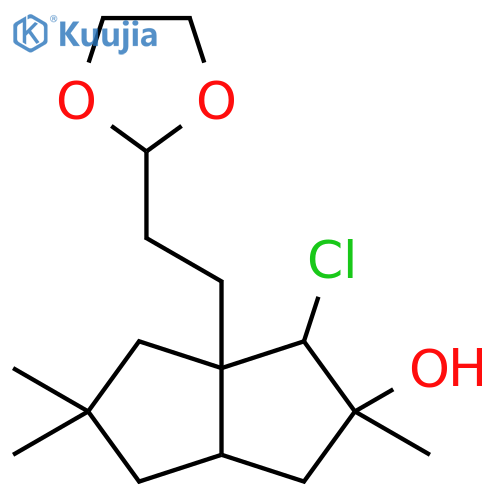 2-Pentalenol,1-chloro-6a-[2-(1,3-dioxolan-2-yl)ethyl]octahydro-2,5,5-trimethyl- structure