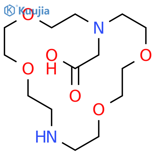 1,4,10,13-TETRAOXA-7,16-DIAZACYCLOOCTADECANE-7-ACETIC ACID structure