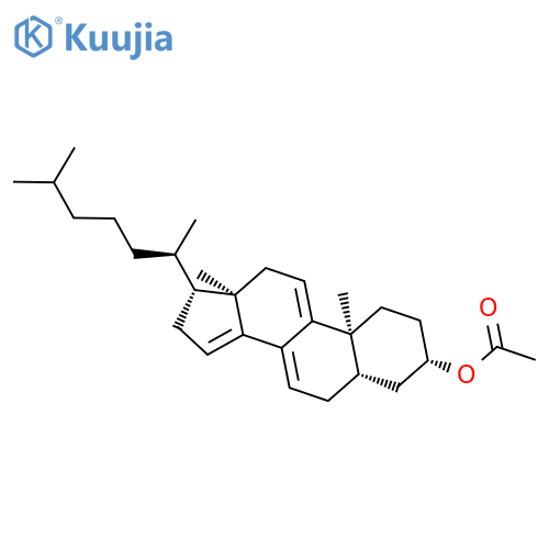 Cholesta-7,9(11),14-trien-3-ol, acetate, (3b,5a)- structure