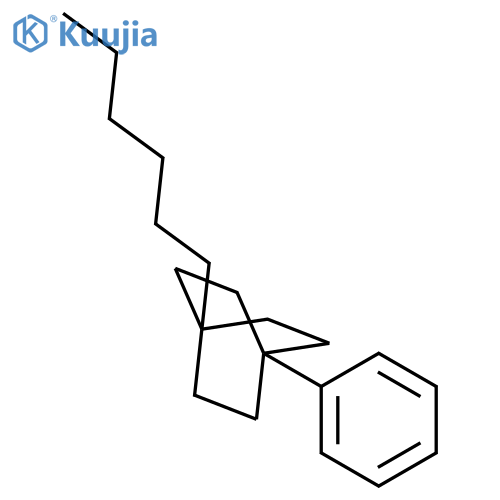 BICYCLO[2.2.2]OCTANE, 1-HEXYL-4-PHENYL- structure