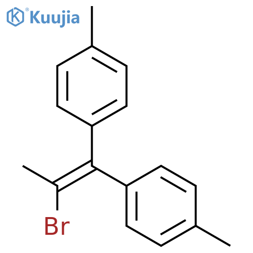 BENZENE, 1,1'-(2-BROMO-1-PROPENYLIDENE)BIS[4-METHYL- structure