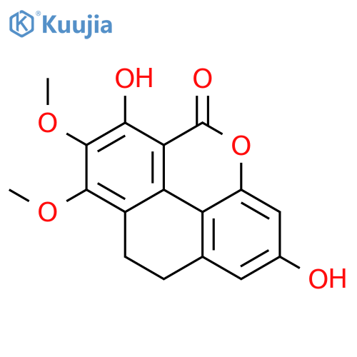 9,10-Dihydro-2,6-dihydroxy-7,8-dimethoxy-5H-phenanthro[4,5-bcd]pyran-5-one structure