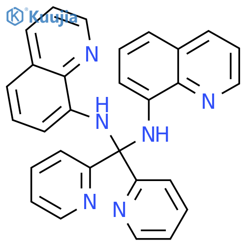Methanediamine, 1,1-di-2-pyridinyl-N,N'-di-8-quinolinyl- structure