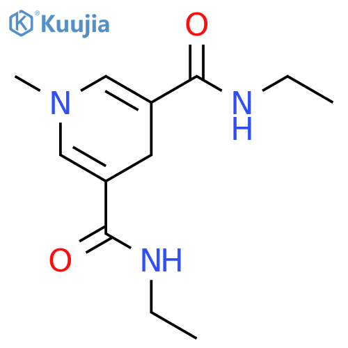 3,5-Pyridinedicarboxamide, N,N'-diethyl-1,4-dihydro-1-methyl- structure