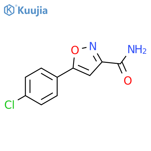 3-Isoxazolecarboxamide, 5-(4-chlorophenyl)- structure