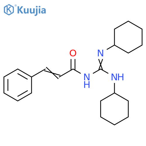 2-Propenamide, N-[(cyclohexylamino)(cyclohexylimino)methyl]-3-phenyl- structure