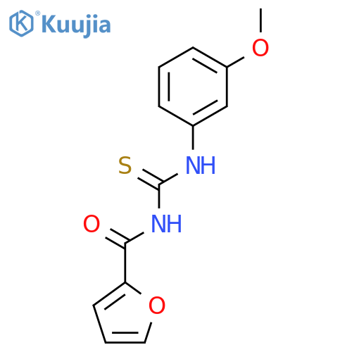 2-Furancarboxamide, N-[[(3-methoxyphenyl)amino]thioxomethyl]- structure