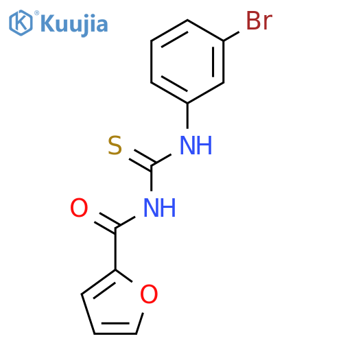 2-Furancarboxamide, N-[[(3-bromophenyl)amino]thioxomethyl]- structure