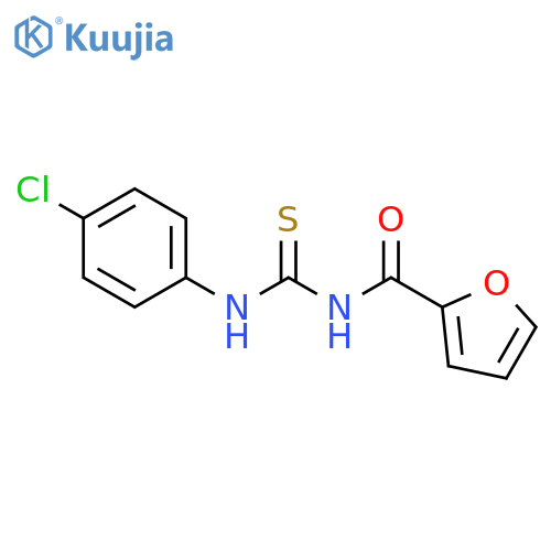2-Furancarboxamide, N-[[(4-chlorophenyl)amino]thioxomethyl]- structure