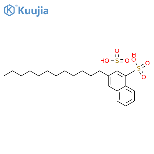 Naphthalenedisulfonic acid, dodecyl- structure