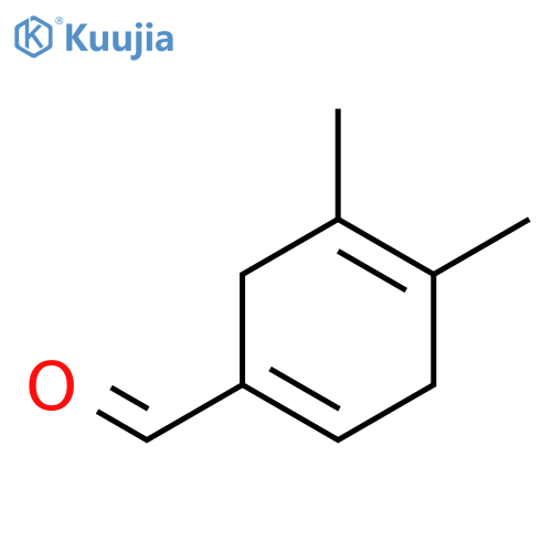 1,4-Cyclohexadiene-1-carboxaldehyde, 4,5-dimethyl- structure