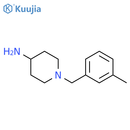 1-(3-methylphenyl)methylpiperidin-4-amine structure