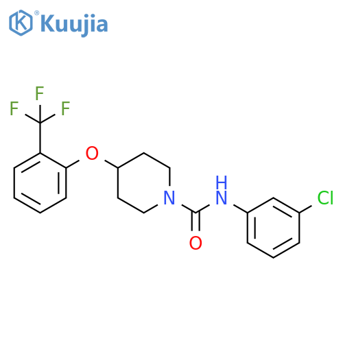 1-Piperidinecarboxamide,N-(3-chlorophenyl)-4-[2-(trifluoromethyl)phenoxy]- structure
