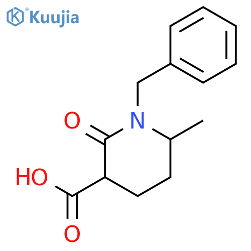 3-Piperidinecarboxylic acid, 6-methyl-2-oxo-1-(phenylmethyl)- structure