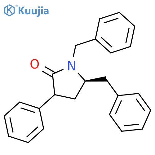 2-Pyrrolidinone, 3-phenyl-1,5-bis(phenylmethyl)-, (5R)- structure