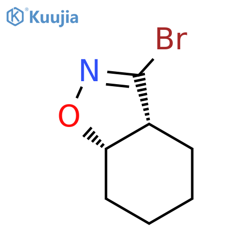 1,2-Benzisoxazole, 3-bromo-3a,4,5,6,7,7a-hexahydro-, (3aR,7aS)-rel- structure