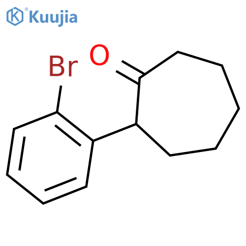 Cycloheptanone, 2-(2-bromophenyl)- structure