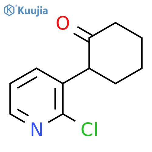 Cyclohexanone, 2-(2-chloro-3-pyridinyl)- structure