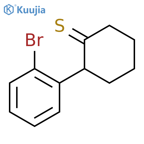 Cyclohexanethione, 2-(2-bromophenyl)- structure