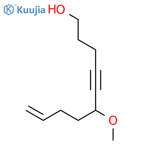 9-Decen-4-yn-1-ol, 6-methoxy- structure