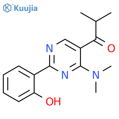 1-Propanone, 1-[4-(dimethylamino)-2-(2-hydroxyphenyl)-5-pyrimidinyl]-2-methyl- structure