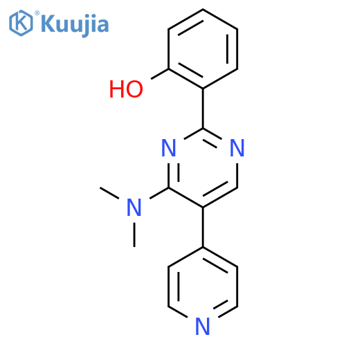 Phenol, 2-[4-(dimethylamino)-5-(4-pyridinyl)-2-pyrimidinyl]- structure