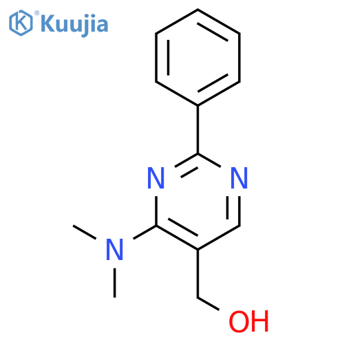 5-Pyrimidinemethanol, 4-(dimethylamino)-2-phenyl- structure