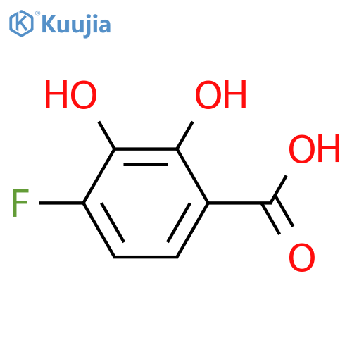 Benzoic acid,4-fluoro-2,3-dihydroxy- structure