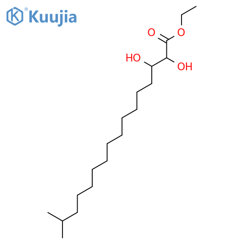 Hexadecanoic acid, 2,3-dihydroxy-15-methyl-, ethyl ester, (2S,3R)- structure