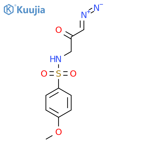 Benzenesulfonamide, N-(3-diazo-2-oxopropyl)-4-methoxy- structure