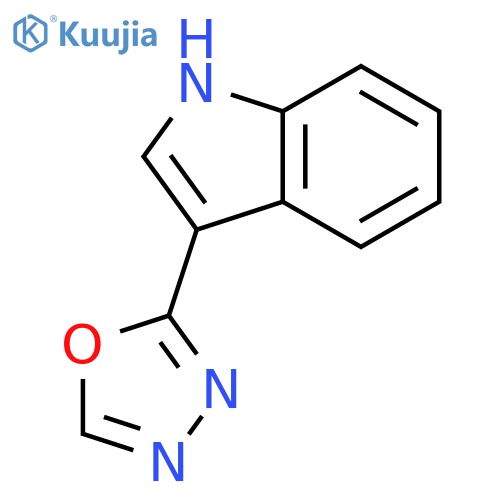 1H-INDOLE, 3-(1,3,4-OXADIAZOL-2-YL)- structure