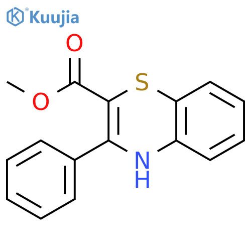 4H-1,4-Benzothiazine-2-carboxylic acid, 3-phenyl-, methyl ester structure