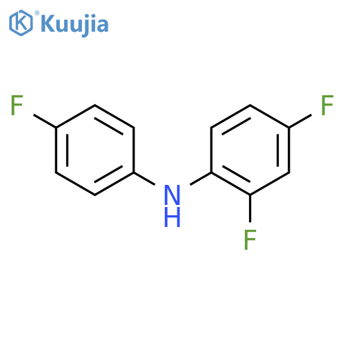 Benzenamine, 2,4-difluoro-N-(4-fluorophenyl)- structure