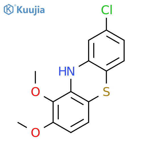 10H-Phenothiazine, 8-chloro-1,2-dimethoxy- structure