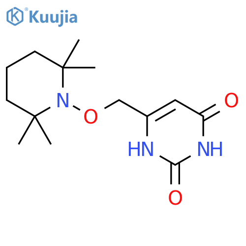2,4(1H,3H)-Pyrimidinedione,6-[[(2,2,6,6-tetramethyl-1-piperidinyl)oxy]methyl]- structure