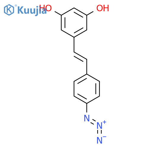 1,3-Benzenediol, 5-[(1E)-2-(4-azidophenyl)ethenyl]- structure