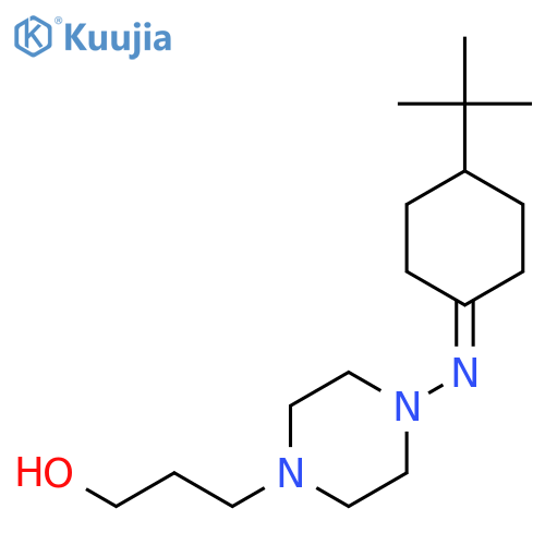 1-PIPERAZINEPROPANOL, 4-[[4-(1,1-DIMETHYLETHYL)CYCLOHEXYLIDENE]AMINO]- structure