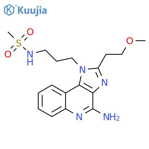 Methanesulfonamide, N-[3-[4-amino-2-(2-methoxyethyl)-1H-imidazo[4,5-c]quinolin-1-yl]propyl]- structure