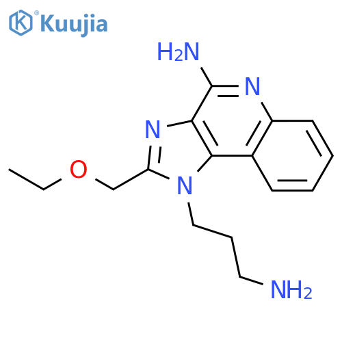 1H-Imidazo[4,5-c]quinoline-1-propanamine, 4-amino-2-(ethoxymethyl)- structure