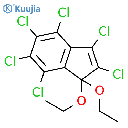 1H-Indene, 2,3,4,5,6,7-hexachloro-1,1-diethoxy- structure