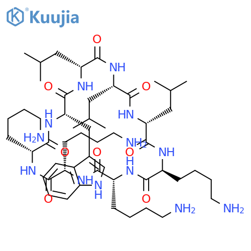 CYCLO(D-LEUCYL-L-LEUCYL-D-LEUCYL-L-LYSYL-D-LYSYL-L-LYSYL-D-LYSYL-L-TRYPTOPHYL) structure