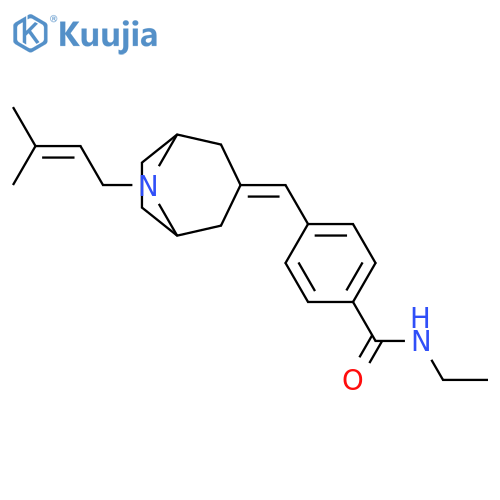Benzamide, N-ethyl-4-[[8-(3-methyl-2-buten-1-yl)-8-azabicyclo[3.2.1]oct-3-ylidene]methyl]- structure