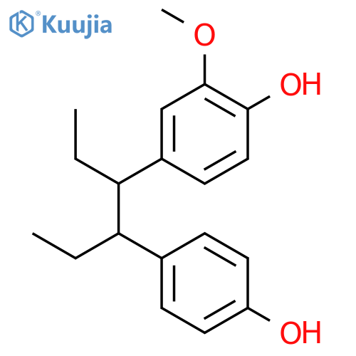 4-[(3R,4S)-4-(4-hydroxyphenyl)hexan-3-yl]-2-methoxyphenol structure