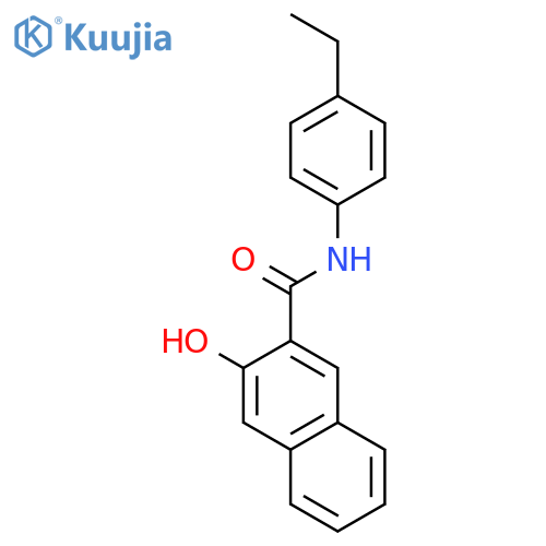 2-NAPHTHALENECARBOXAMIDE, N-(4-ETHYLPHENYL)-3-HYDROXY- structure