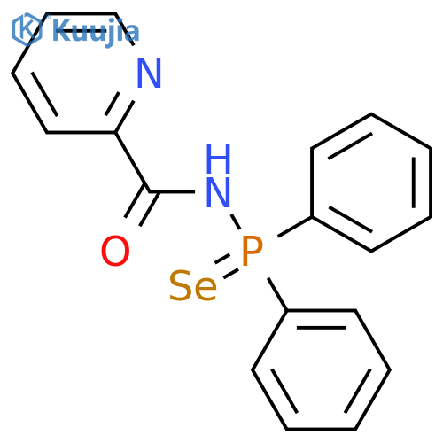 2-Pyridinecarboxamide, N-(diphenylphosphinoselenoyl)- structure