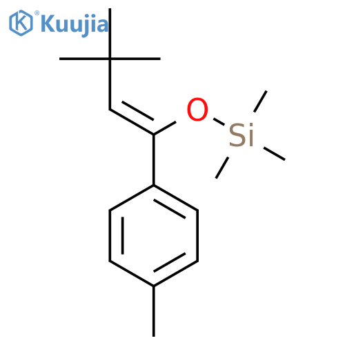 Silane, [[3,3-dimethyl-1-(4-methylphenyl)-1-butenyl]oxy]trimethyl- structure