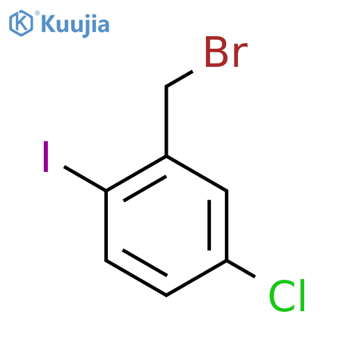 2-(bromomethyl)-4-chloro-1-iodobenzene structure