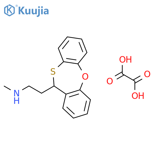 2-(11H-dibenzo[b,f][1,4]oxathiepin-11-yl)-N-methylethanamine ethanedioate structure